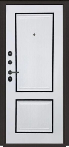 Дверь входная Промет Титан 3Ф 999, 2 замка, 0,9 мм металл, (графит букле+арктик) #3