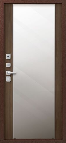 Термодверь входная Центурион Т-6/1 (2026) зеркало, 2 замка, 1,4 мм металл, (шоколад букле+миндаль) #3