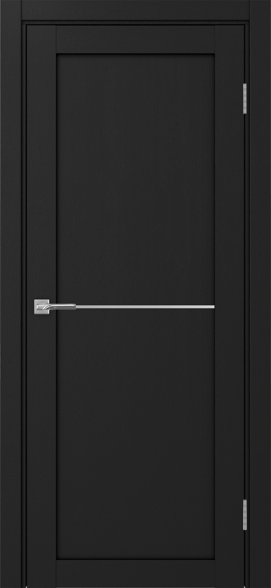 Дверь межкомнатная Оптима Порте Турин 502.11 АПП молдинг SC, цвет антрацит, экошпон, глухая