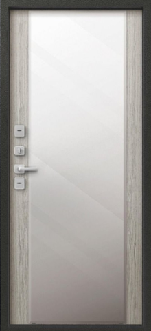 Термодверь входная Центурион Т-6/1 (2025) зеркало, 2 замка, 1,2 мм металл, (серебро антик+полярный дуб) #3