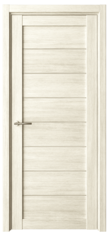 Дверь межкомнатная Альберо (Фрегат) Мегаполис Сеул, цвет белый кипарис, экошпон, стекло мателюкс