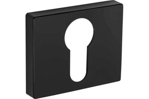 Накладка квадрат на цилиндр Ренц INET 01 B, цвет черный (гарантия - 12 месяцев)