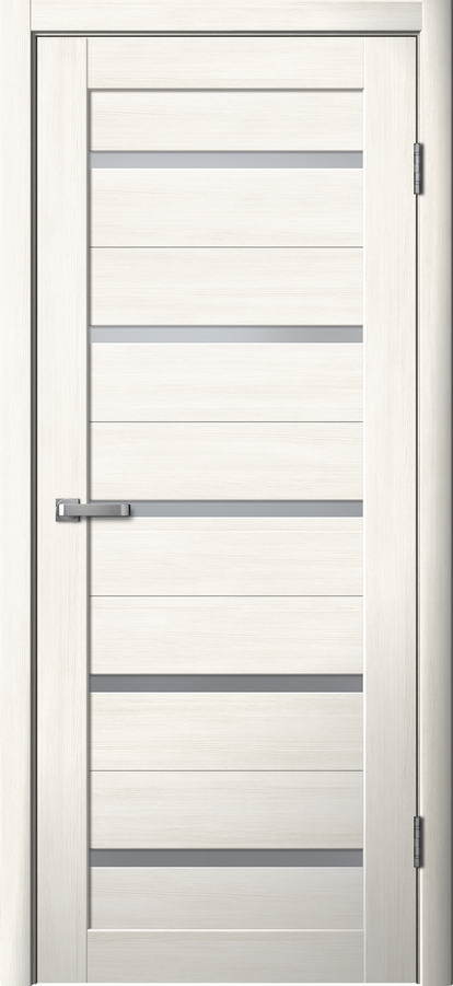 Дверь межкомнатная Ла Стелла 206, цвет снежный ясень, экошпон, стекло матовое