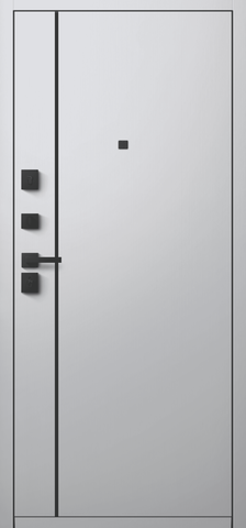 Теплая дверь входная Центурион С-106 (2026), 2 замка, 2 мм металл, (черный муар+белый кашемир) #3