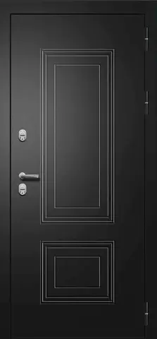 Термодверь входная FLY DOORS Шторм Термо, 2 замка, 1,4 мм металл, (черный букле+пекан орех медовый) #2