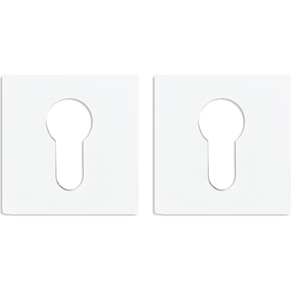 Накладка квадрат на цилиндр Инерта FZ21-HL WH, цвет белый (гарантия - 12 месяцев)