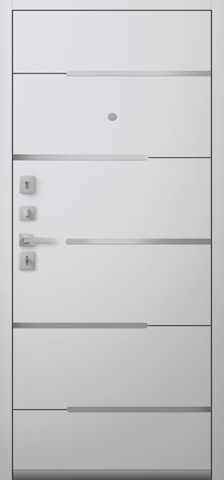 Теплая дверь входная Центурион С-108 (2026), 2 замка, 2 мм металл, (черный муар+белый кашемир) #3