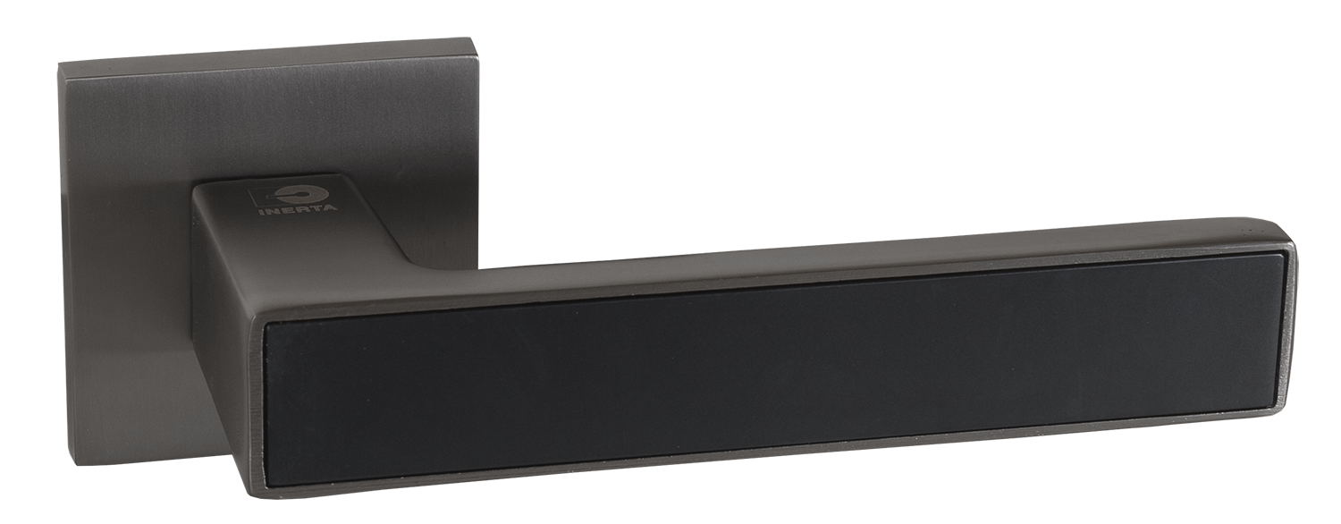 Ручка квадрат Инерта FZ21-240 GR/BL, цвет графит/черный (гарантия - 12 месяцев)