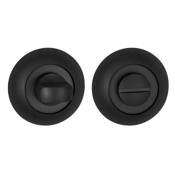 Завертка круг Пунто BK6.R.TL54 (BK6 TL) BL-24, цвет черный алюминий к ручкам R.TL54.BLADE (BLADE TL) BL-24, R.TL54.NEXT 105mm BL-24 (гарантия - 6 месяцев)