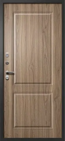 Термодверь входная FLY DOORS Шторм Термо, 2 замка, 1,4 мм металл, (черный букле+пекан орех медовый) #3
