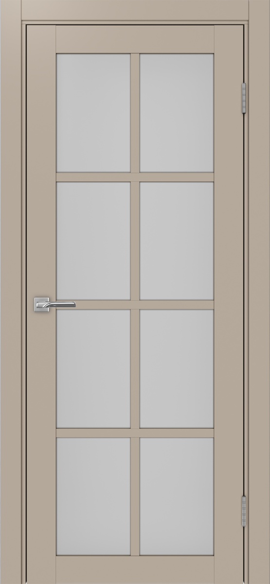 Дверь межкомнатная Оптима Порте Турин 541.2222, цвет мокко, экошпон, стекло мателюкс