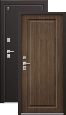 Термодверь входная Центурион Т-4 (2026), 2 замка, 2 мм металл, (шоколад муар+миндаль)