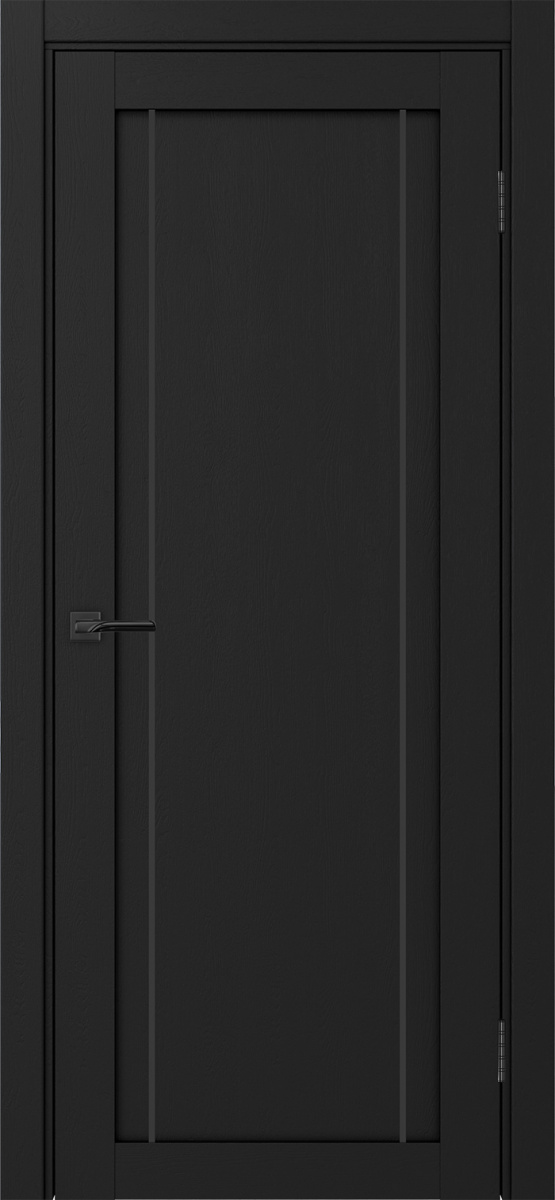 Дверь межкомнатная Оптима Порте Турин 522.111 АПП молдинг SB, цвет антрацит, экошпон, глухая