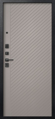 Теплая дверь входная Сезам V-16 (2026), 2 замка, 1,4 мм металл, (черный муар/графит кашемир+грей кашемир) #3