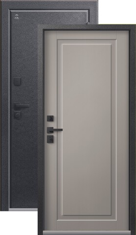Термодверь входная Центурион Т-4 (2026), 2 замка, 2 мм металл, (антрацит муар+грей кашемир)