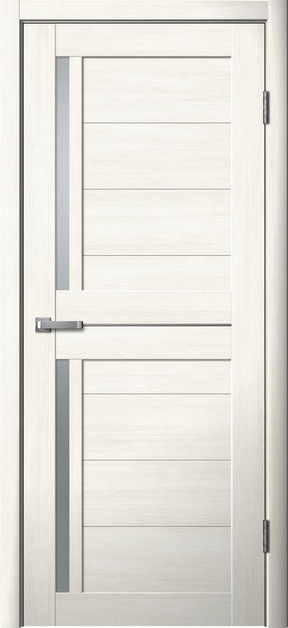 Дверь межкомнатная Ла Стелла 202, цвет снежный ясень, экошпон, стекло матовое