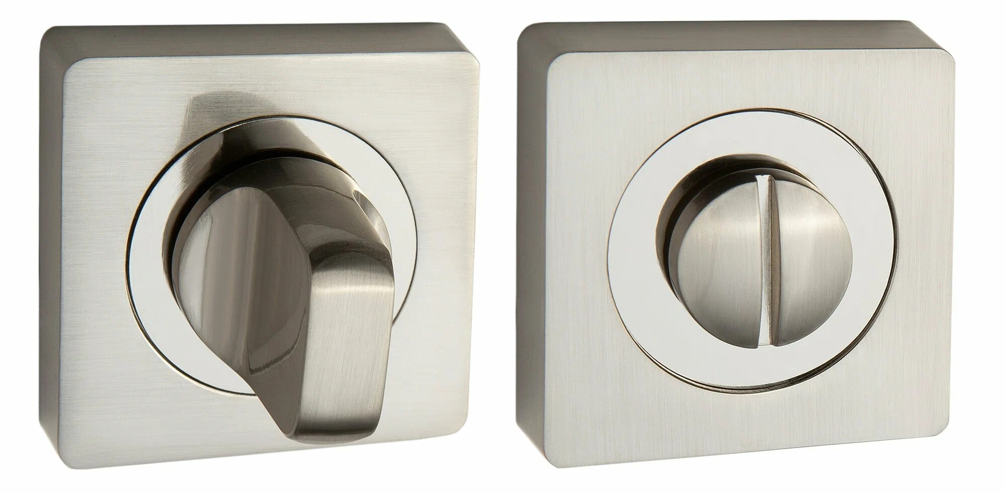 Завертка квадрат Аргентан ARBK AL 02 SN/NP, цвет никель матовый/никель блестящий к ручкам ARAL 514-02 SN/NP, ARAL 521-02 SN/NP, ARAL 527-02 SN (гарантия - 12 месяцев)