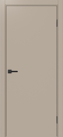 Дверь межкомнатная Оптима Порте Неаполь 201 (кромка ПВХ в цвет полотна с 4х сторон с врезкой под замок Морелли М1895 (М1885)), цвет мокко, экошпон, глухая