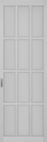 Перегородка межкомнатная Оптима Порте 104b.2222, цвет серый дуб, экошпон, стекло мателюкс (за 1 кв.м)