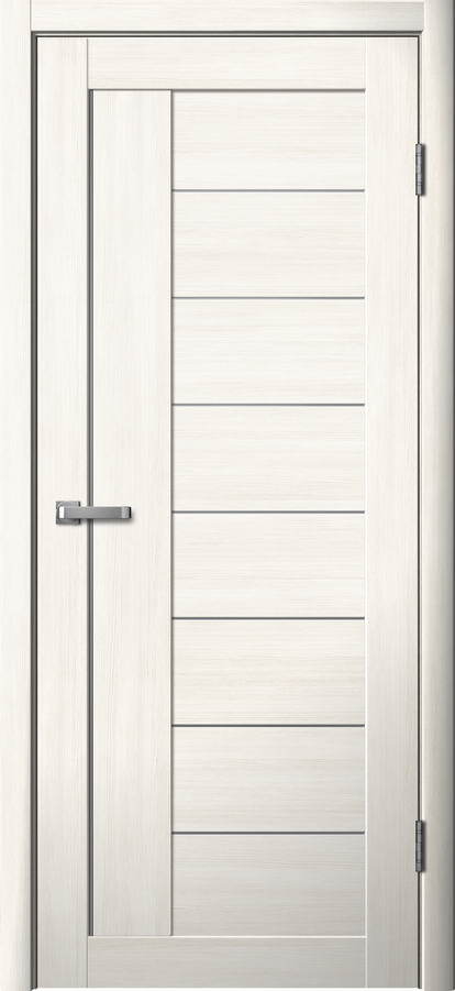 Дверь межкомнатная Ла Стелла 201, цвет снежный ясень, экошпон, стекло матовое