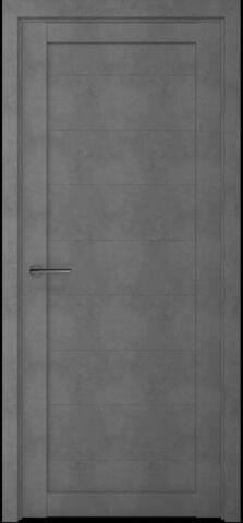 Дверь межкомнатная Альберо (Фрегат) Мегаполис лофт Мюнхен, цвет бетон темный, экошпон, глухая