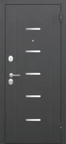 Дверь входная Феррони 7,5 Гарда Муар царга, 2 замка, 1,2 мм металл, (муар+темный кипарис) #2